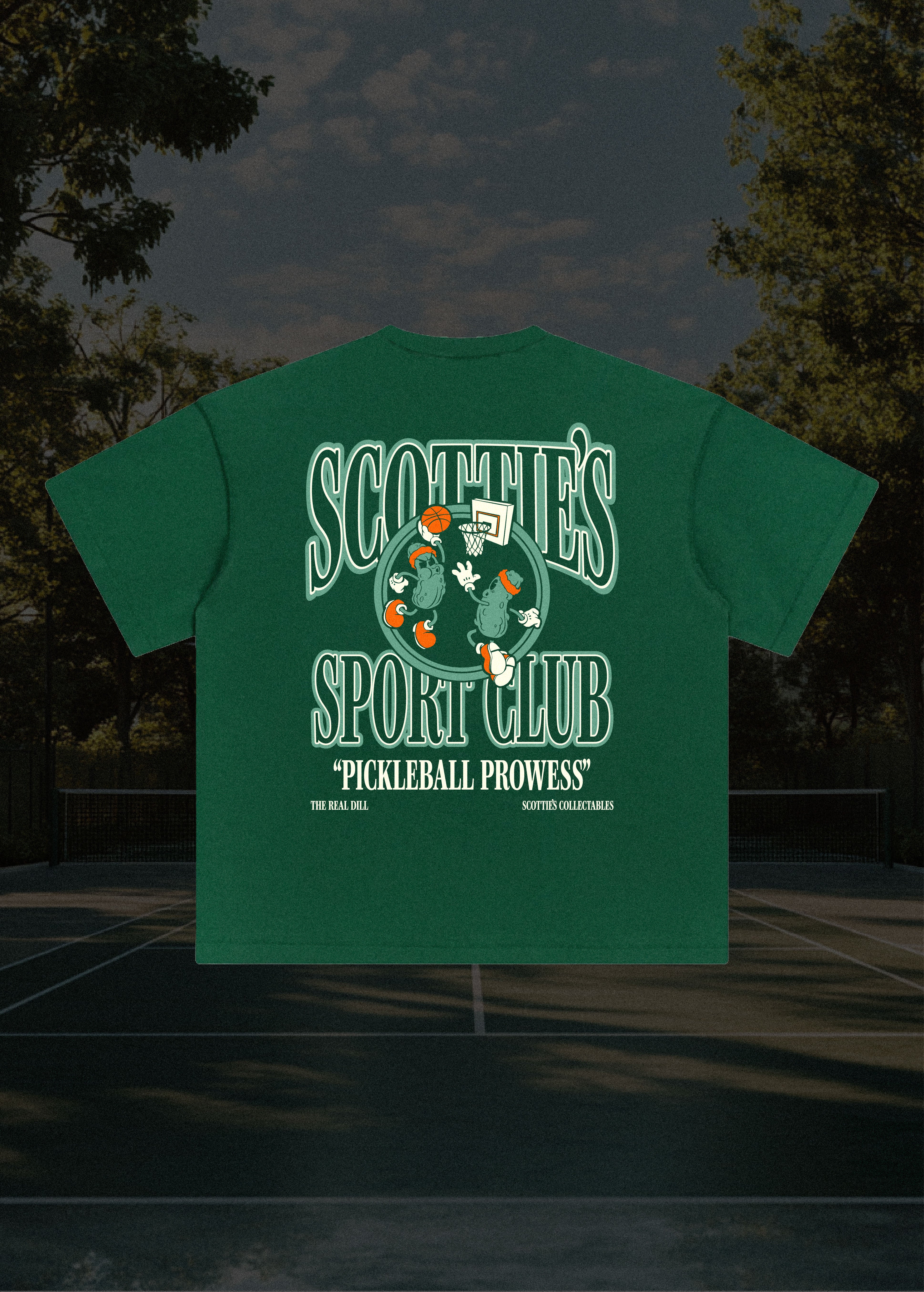 Scottie's Sport Club - Green Relaxed Fit Tee
