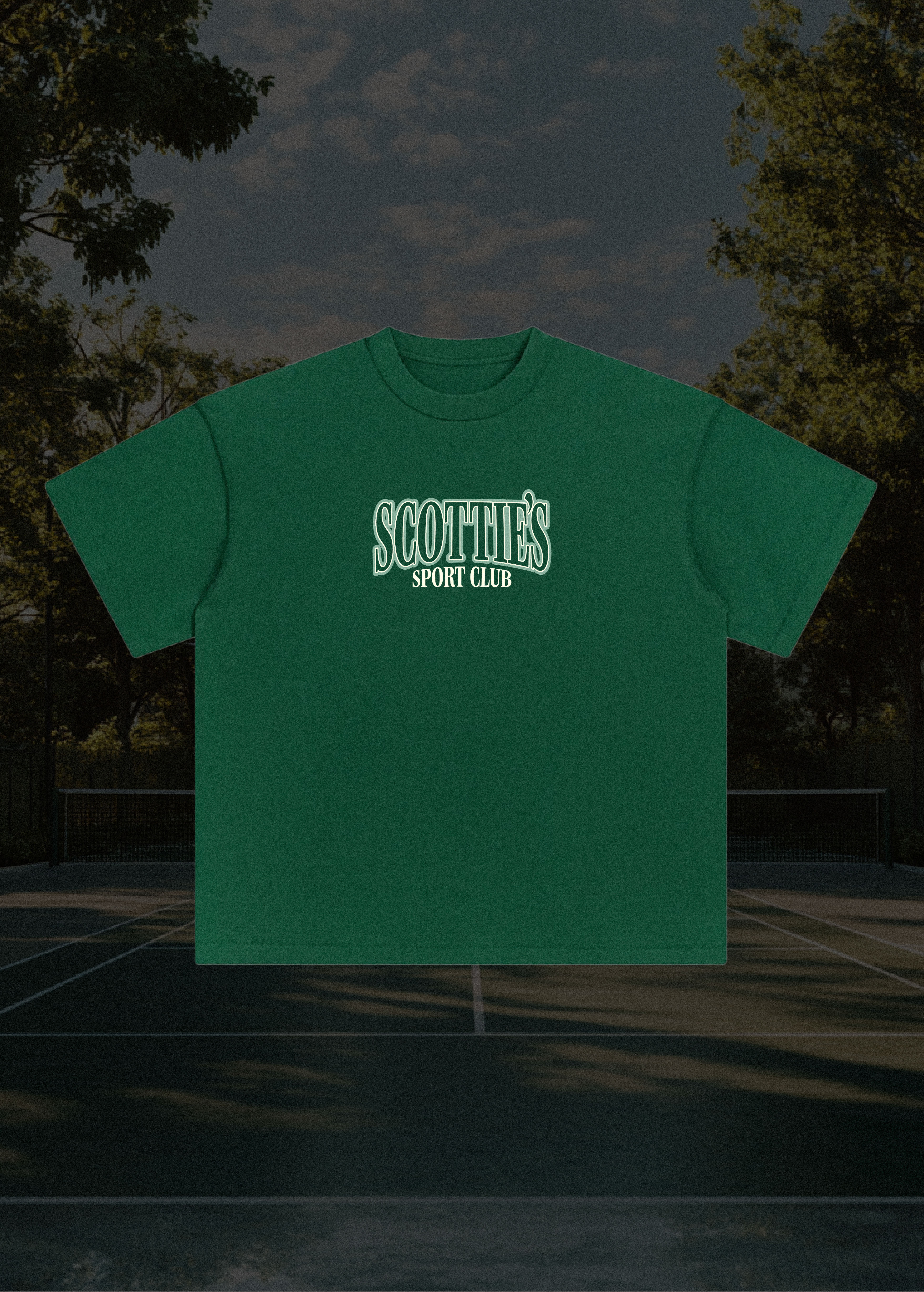 Scottie's Sport Club - Green Relaxed Fit Tee