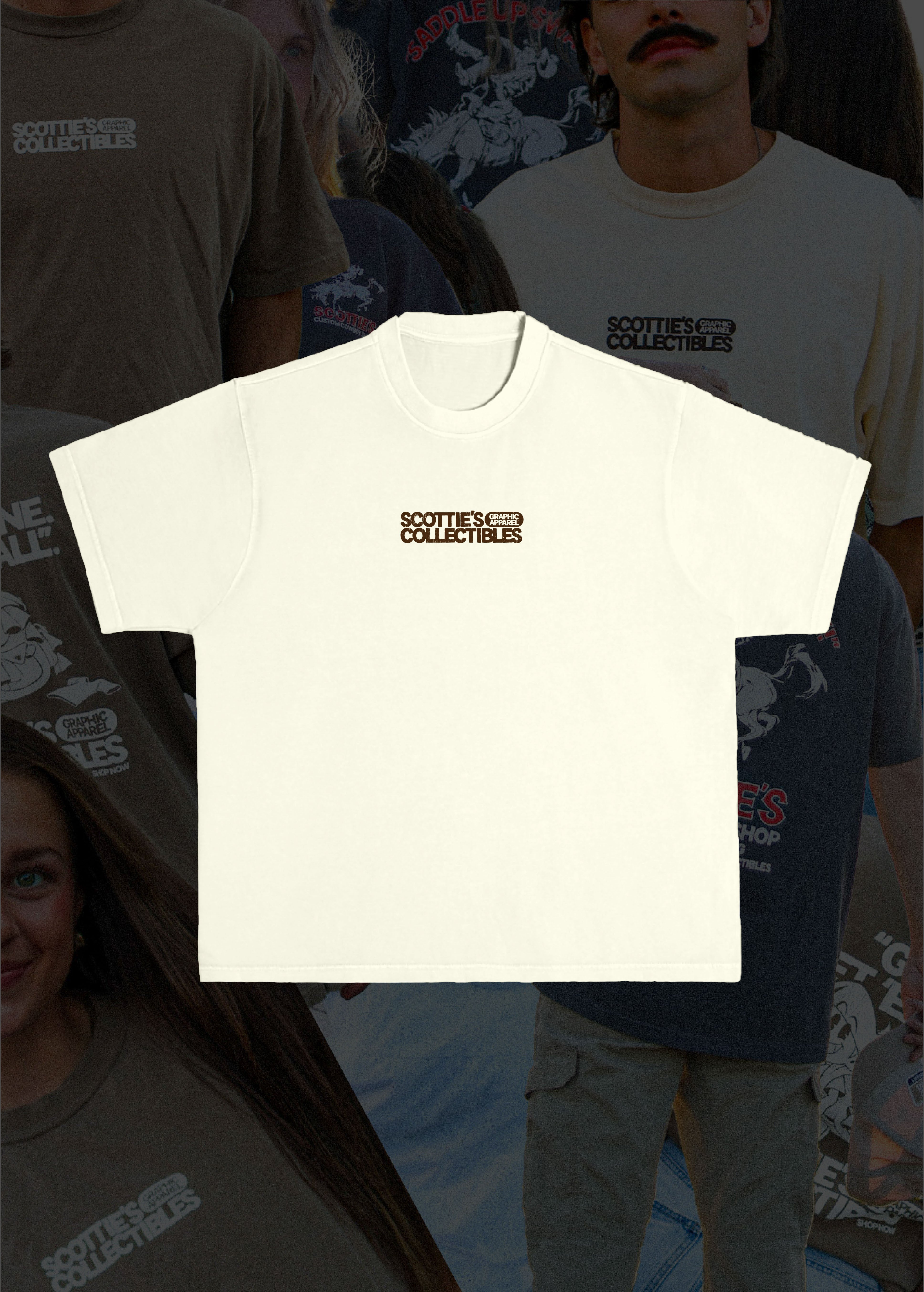 Scottie's Trademark Tee - Ivory Relaxed Fit Tee