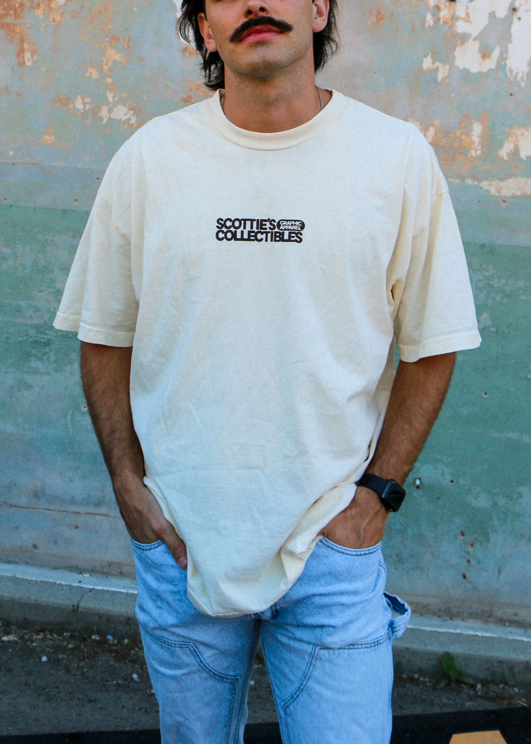 Scottie's Trademark Tee - Ivory Relaxed Fit Tee